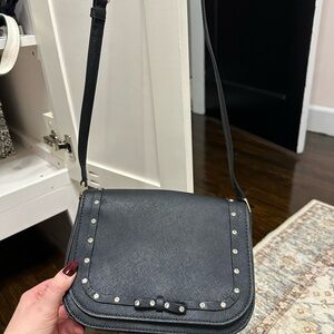 Kate Spade Black Crossbody Bag with Stud Detailing